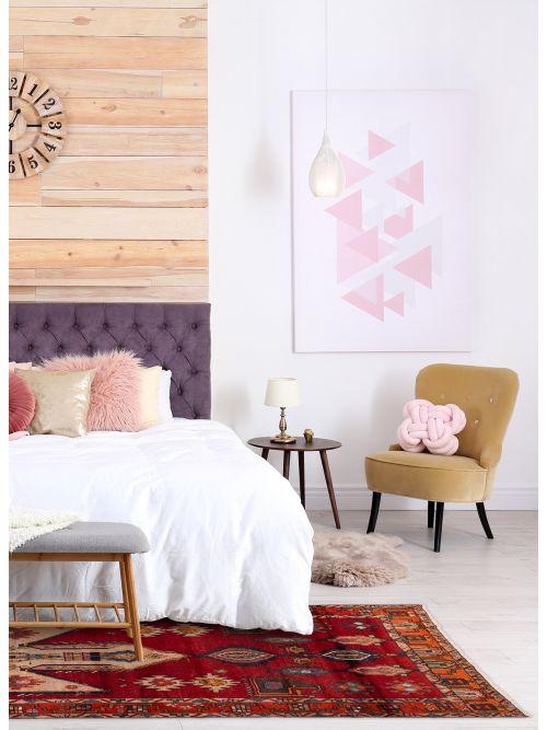 Persian Style 6'3" x 13'11" Hand-knotted Wool Rug 