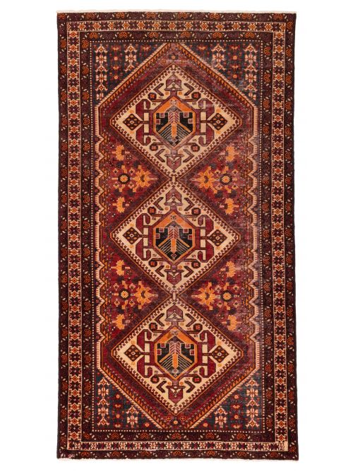 Persian Style 5'3" x 10'1" Hand-knotted Wool Rug 