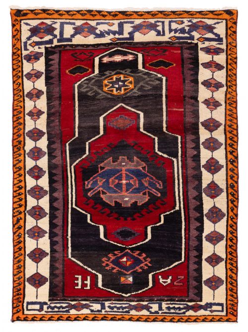 Persian Style 4'11" x 6'11" Hand-knotted Wool Rug 