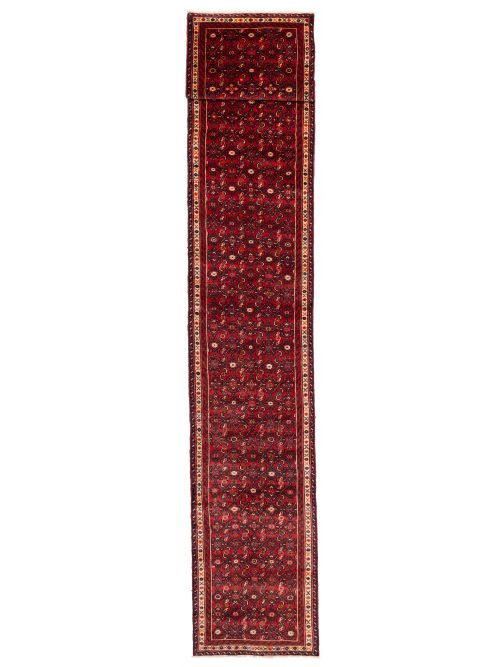 Persian Style 2'8" x 16'3" Hand-knotted Wool Runner Rug 