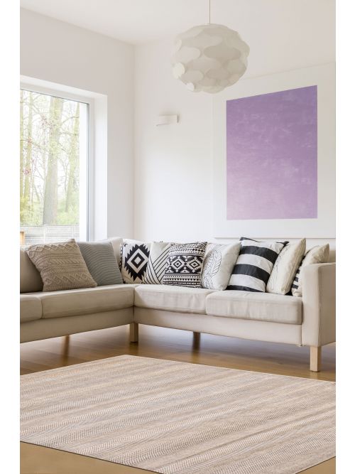 Indian Finest Silk Shadow 8'0" x 10'3" Hand-knotted Silk & Wool Rug 