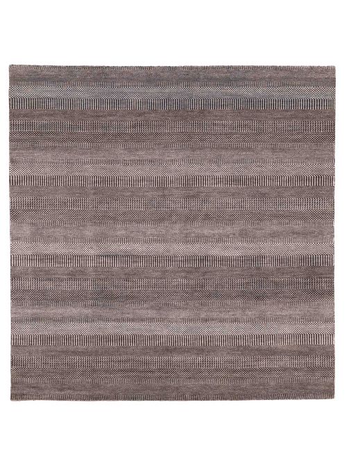 Indian Finest Silk Shadow 8'1" x 8'3" Hand-knotted Silk & Wool Rug 
