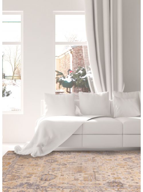 Indian Finest Oushak Hand-knotted Wool Rug, 267 x 396 cm