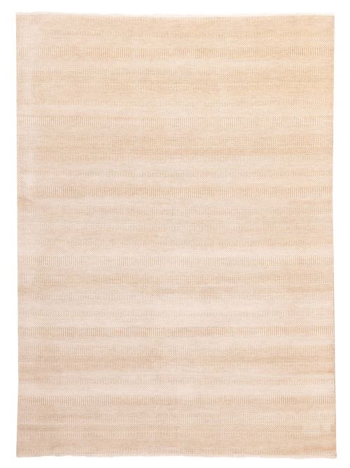 Indian Finest Silk Shadow 8'11" x 12'2" Hand-knotted Silk & Wool Rug 