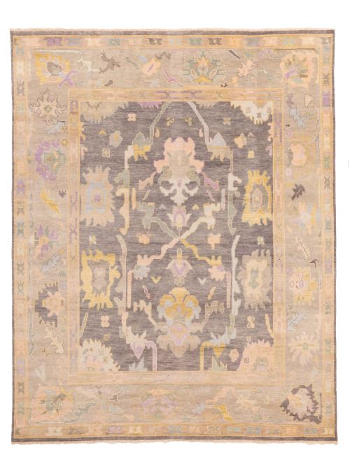 Indian Modern Oushak 7'10" x 9'9" Hand-knotted Wool Rug 