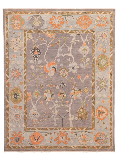 Indian Modern Oushak 8'0" x 9'11" Hand-knotted Wool Rug 