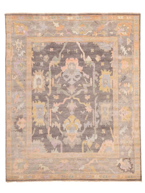 Indian Modern Oushak 7'11" x 9'11" Hand-knotted Wool Rug 