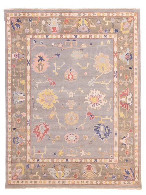 Indian Modern Oushak 7'9" x 10'1" Hand-knotted Wool Rug 