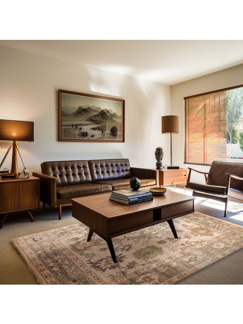 Indian Modern Oushak 7'10" x 9'11" Hand-knotted Wool Rug 