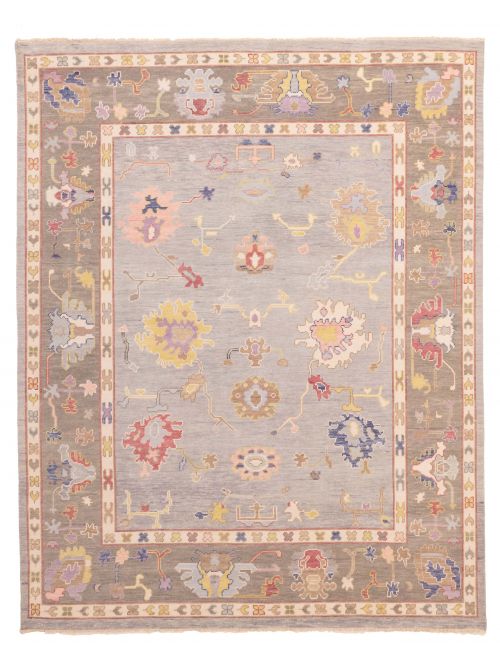 Indian Modern Oushak 7'11" x 9'11" Hand-knotted Wool Rug 