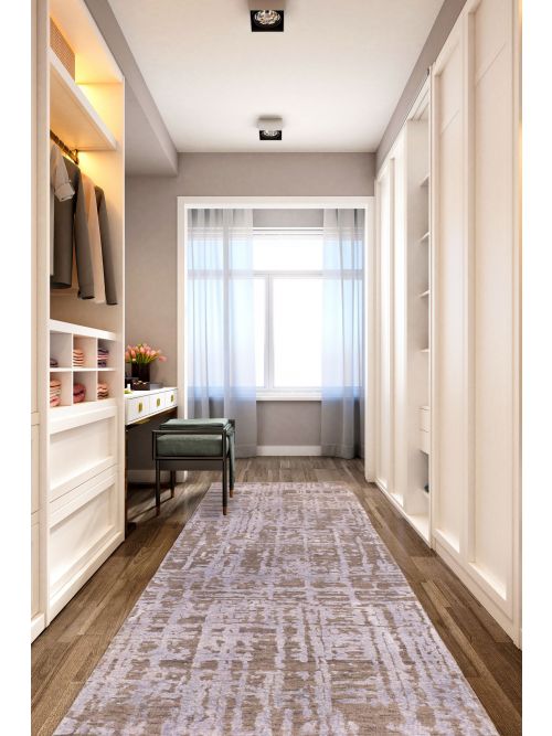 Indian Legacy 2'5" x 9'10" Hand-knotted Silk & Wool Runner Rug 