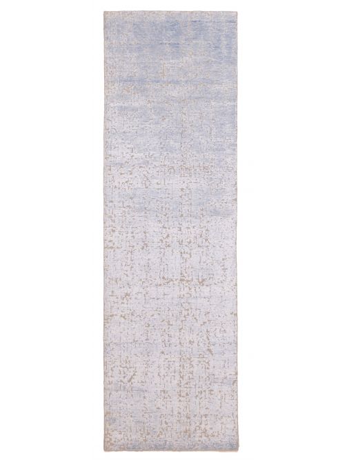 Indian Legacy 2'6" x 8'11" Hand-knotted Silk & Wool Runner Rug 
