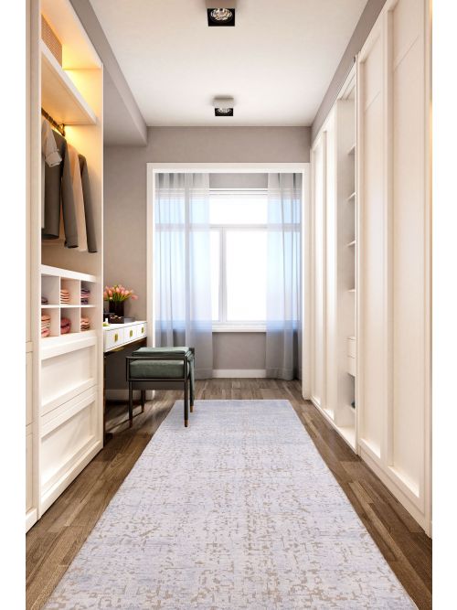 Indian Legacy 2'6" x 8'11" Hand-knotted Silk & Wool Runner Rug 