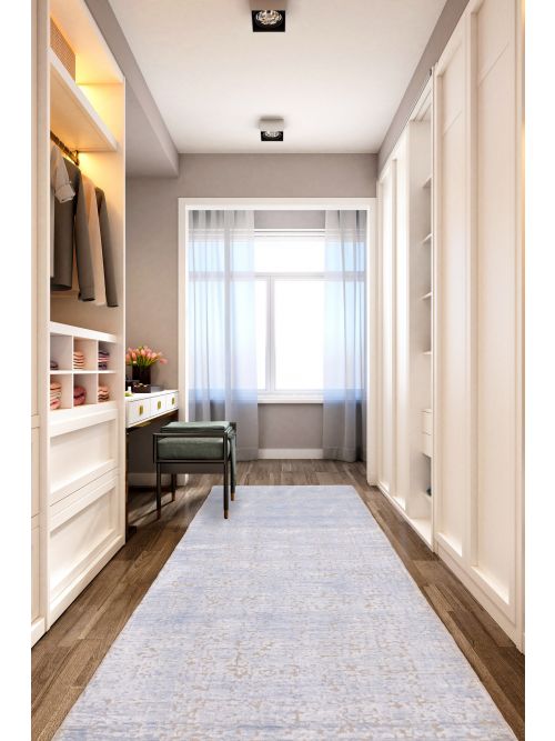 Indian Legacy 2'8" x 8'11" Hand-knotted Silk & Wool Runner Rug 