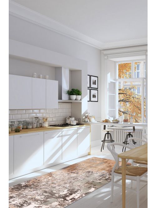 Indian Legacy 2'6" x 12'0" Hand-knotted Silk & Wool Runner Rug 