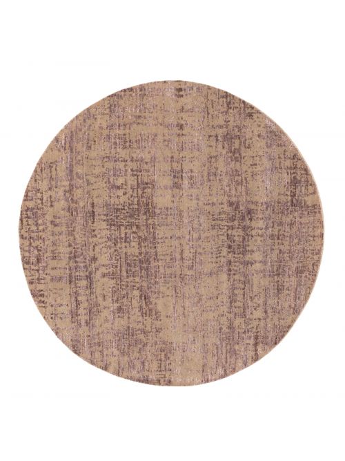 Indian Legacy 5'11" x 5'11" Hand-knotted Silk & Wool Rug 