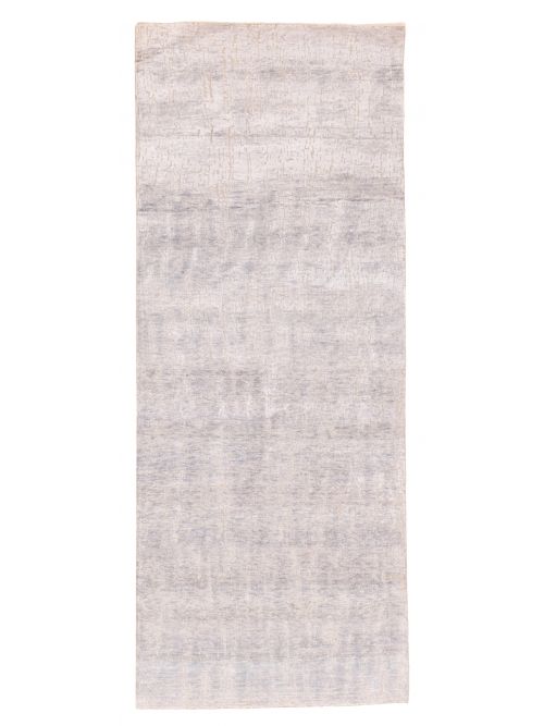 Indian Legacy 3'11" x 10'2" Hand-knotted Silk & Wool Runner Rug 
