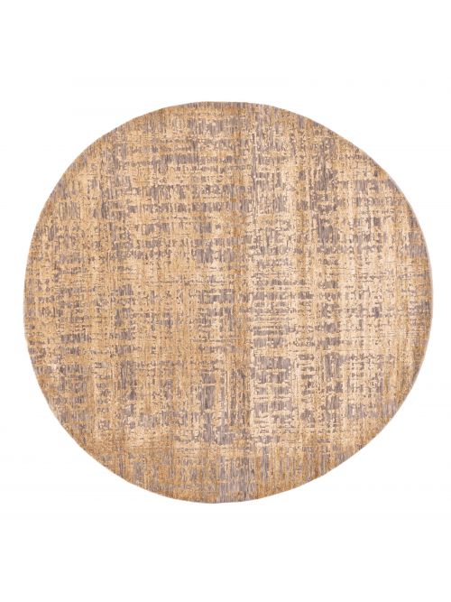 Indian Legacy 6'0" x 6'0" Hand-knotted Silk & Wool Rug 