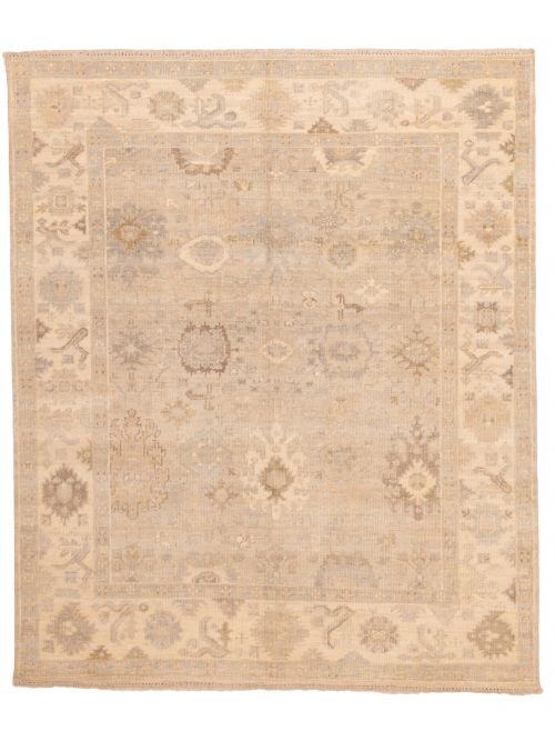 Kavya Oushak 8'1" x 9'9" Hand-knotted Wool Rug 