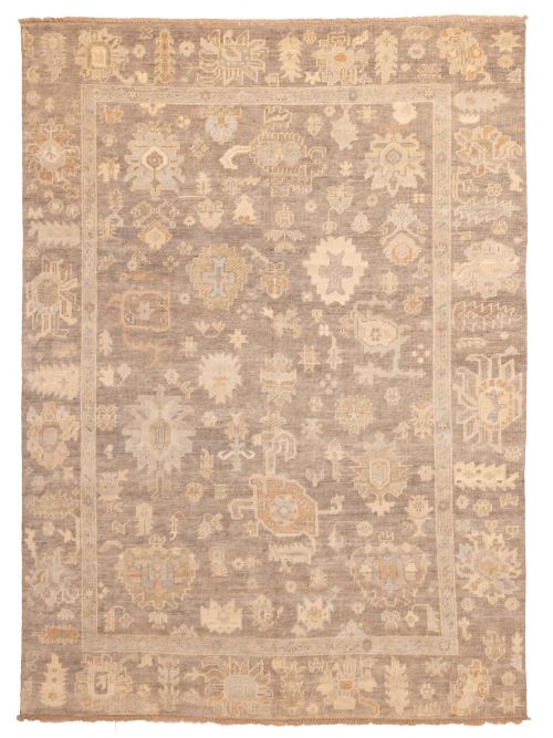 Kavya Oushak 8'9" x 11'8" Hand-knotted Wool Rug 