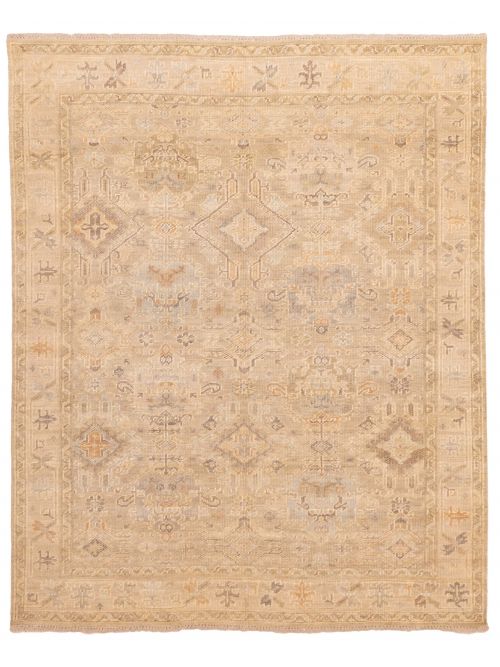 Kavya Oushak 7'11" x 9'8" Hand-knotted Wool Rug 