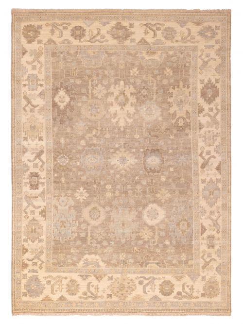Kavya Oushak 8'11" x 12'1" Hand-knotted Wool Rug 