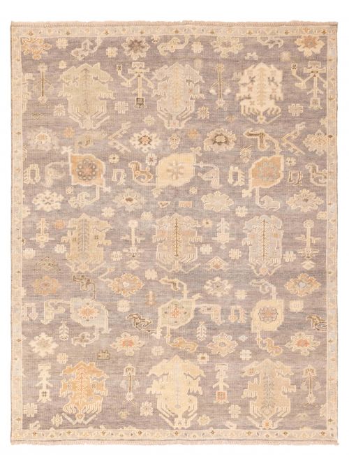 Kavya Oushak 8'0" x 9'11" Hand-knotted Wool Rug 