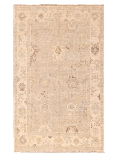 Kavya Oushak 5'10" x 9'1" Hand-knotted Wool Rug 