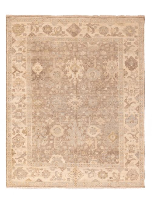 Kavya Oushak 7'10" x 9'10" Hand-knotted Wool Rug 