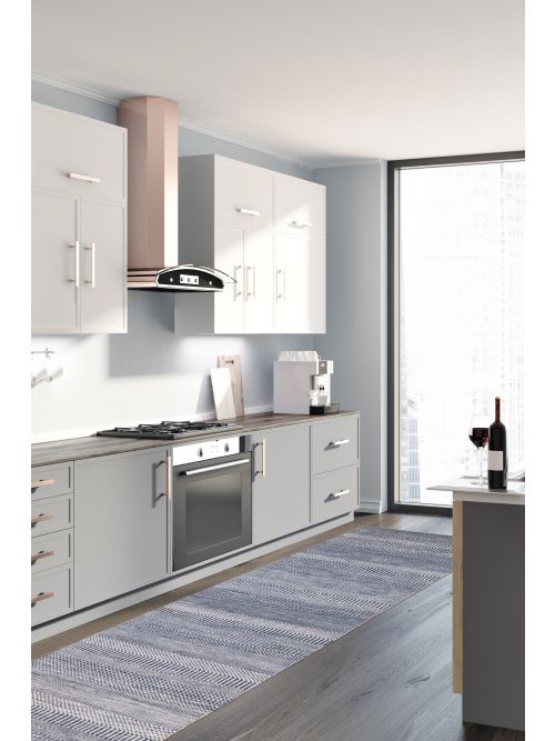 Indian Finest Silk Shadow 2'8" x 11'10" Hand-knotted Silk & Wool Runner Rug 