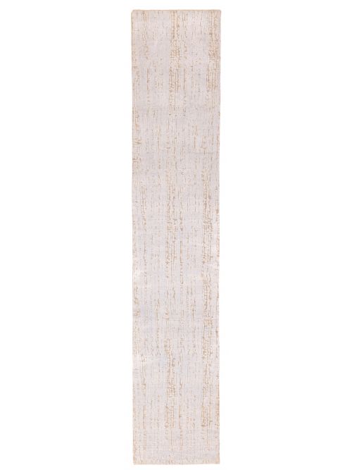 Indian Legacy 2'5" x 12'0" Hand-knotted Silk & Wool Runner Rug 