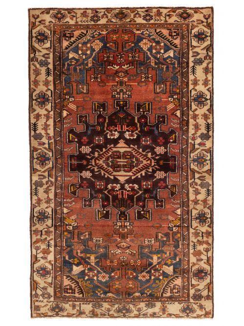 Persian Style 3'10" x 6'7" Hand-knotted Wool Rug 