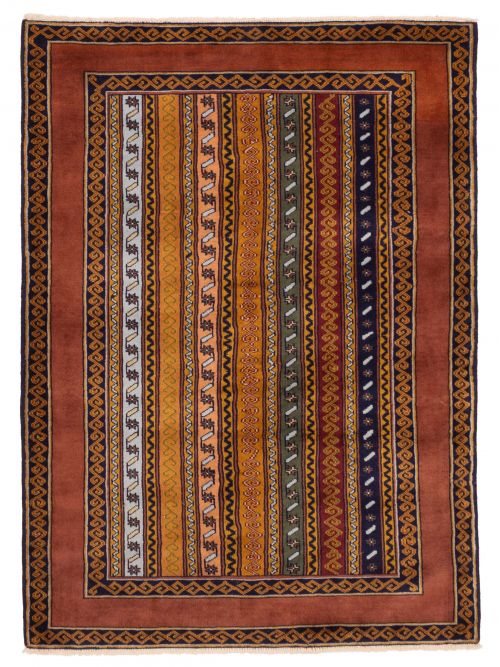 Persian Style 3'10" x 5'3" Hand-knotted Wool Rug 