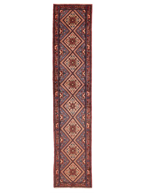 Persian Roodbar 2'8" x 13'1" Hand-knotted Wool Runner Rug 