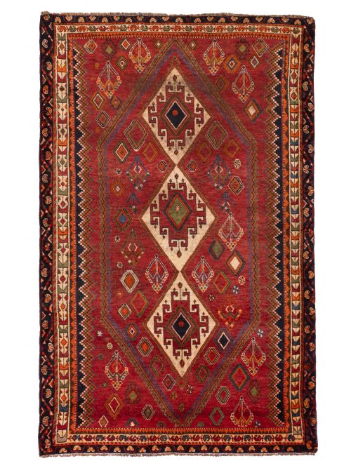 Persian Style 4'10" x 7'9" Hand-knotted Wool Rug 