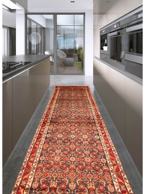 Tapis style persan 3'3" x 16'7" en laine