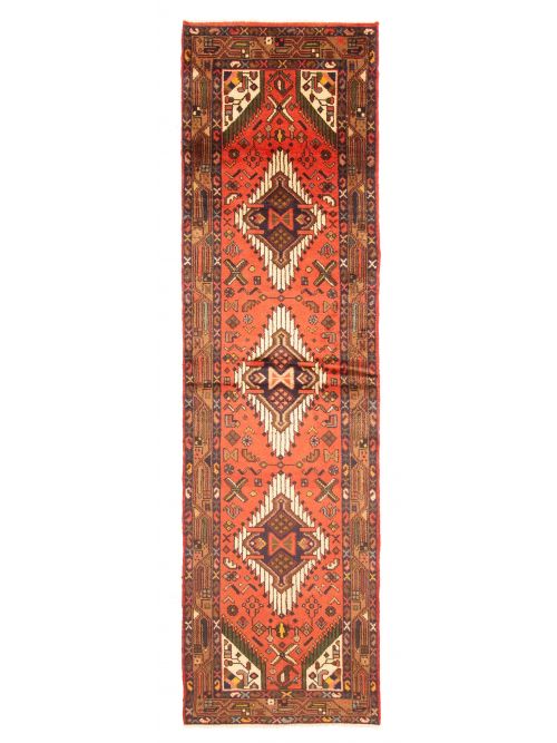 Persian Style 2'6" x 9'0" Hand-knotted Wool Runner Rug 