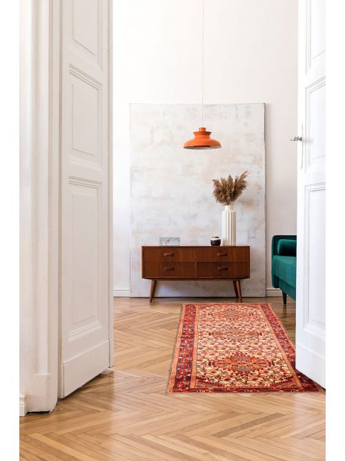 Persian Style 2'6" x 8'8" Hand-knotted Wool Runner Rug 