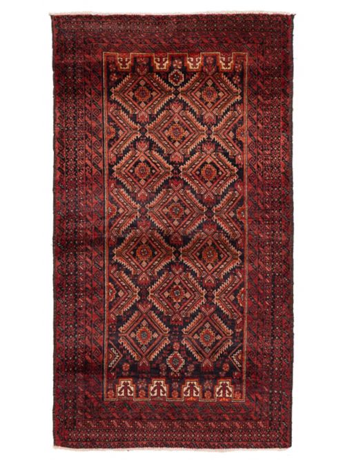 Afghan Teimani 2'11" x 5'4" Hand-knotted Wool Rug 