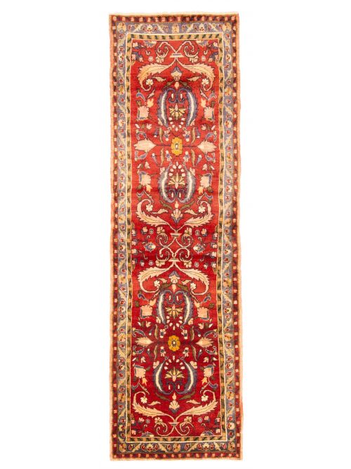 Persian Style 2'8" x 9'3" Hand-knotted Wool Runner Rug 