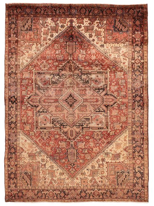 Persian Style 7'8" x 10'10" Hand-knotted Wool Rug 