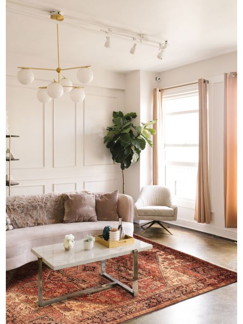 Persian Style 7'8" x 10'10" Hand-knotted Wool Rug 