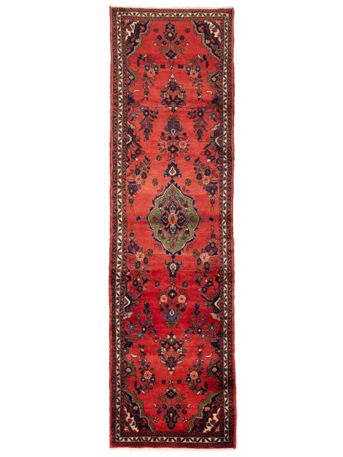 Persian Style 2'7" x 9'4" Hand-knotted Wool Runner Rug 
