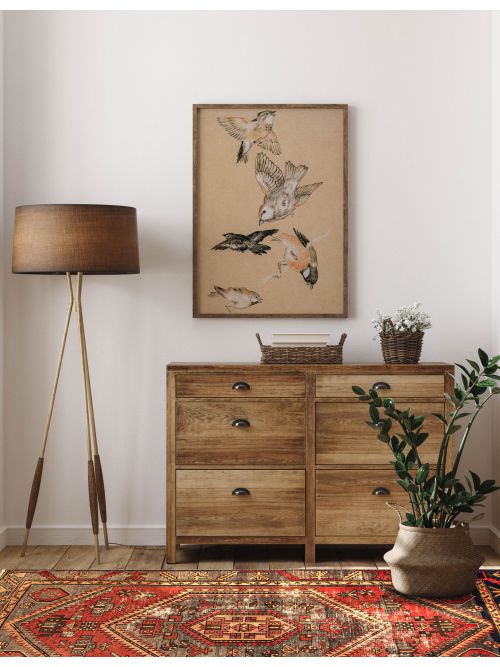 Tapis style persan 3'9" x 6'9" en laine