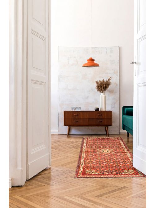 Persian Style 2'4" x 5'9" Hand-knotted Wool Runner Rug 