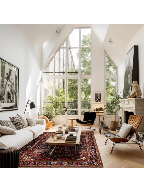 Persian Style 6'8" x 9'5" Hand-knotted Wool Rug 