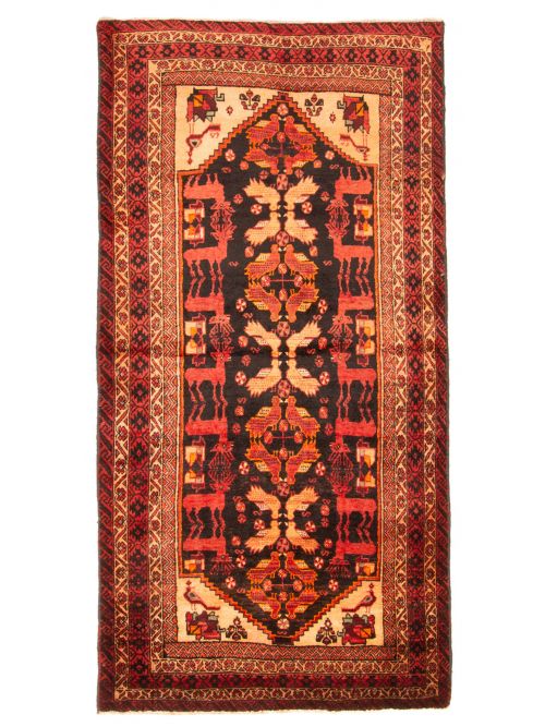 Tapis teimani 3'3" x 6'11" en laine