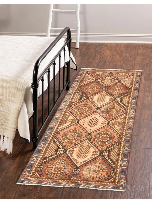 Tapis style persan 3'2" x 8'0" en laine