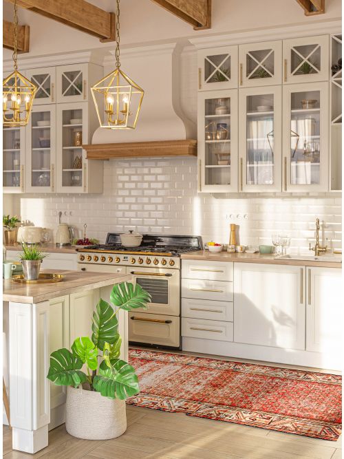 Tapis style persan 2'6" x 9'2" en laine