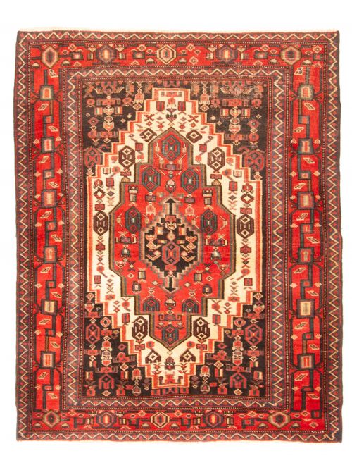 Persian Style 3'8" x 4'7" Hand-knotted Wool Rug 